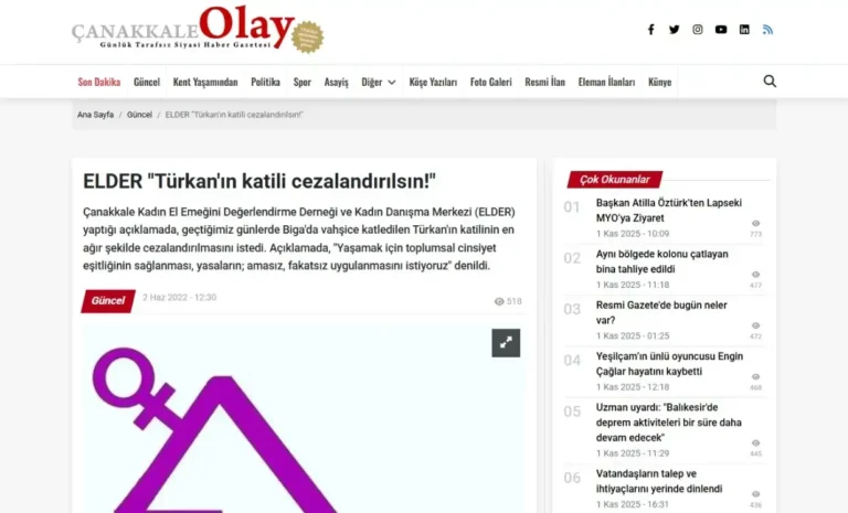 Türkan’ın Katili Cezalandırılsın