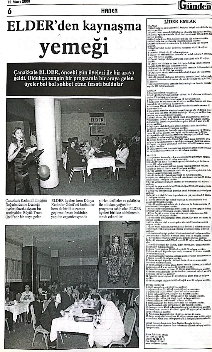ELDER’den Kaynaşma Yemeği