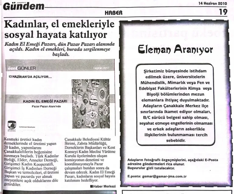 Kadınlar El Emekleriyle Sosyal Hayata Katılıyor