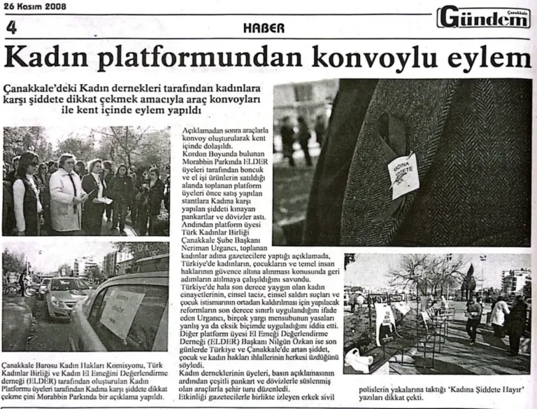 Kadın Platformundan Konvoylu Eylem