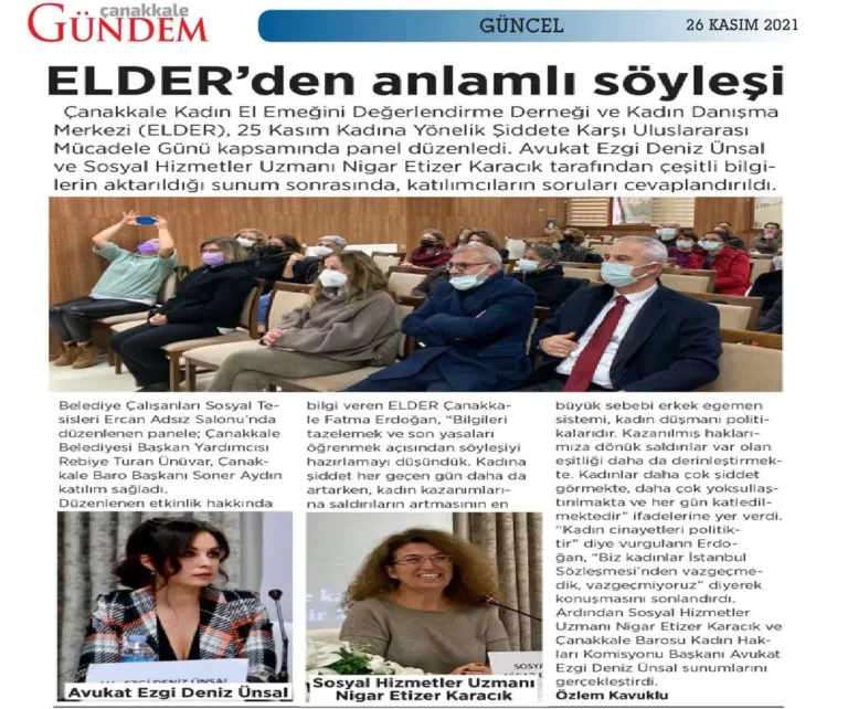 ELDER’den Anlamlı Söyleşi