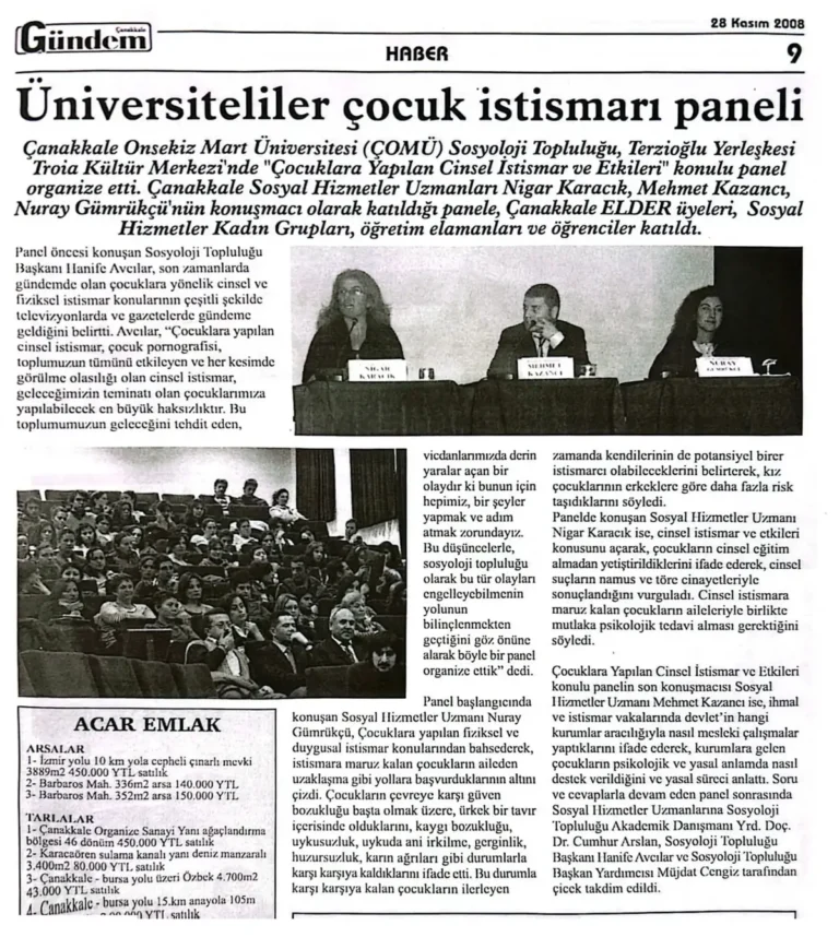 Üniversiteliler Çocuk İstismarı Paneli