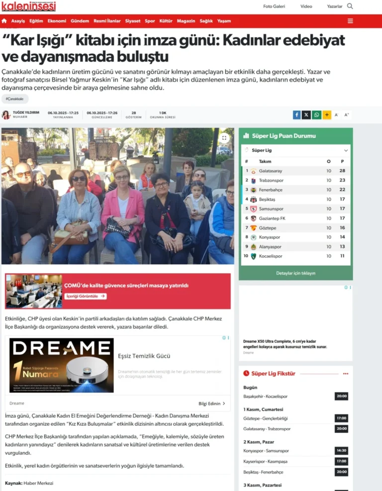 “Kar Işığı” Kitabı İçin İmza Günü