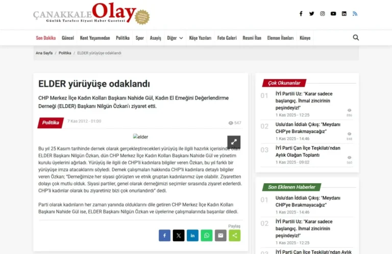 ELDER KDM Yürüyüşe Odaklandı