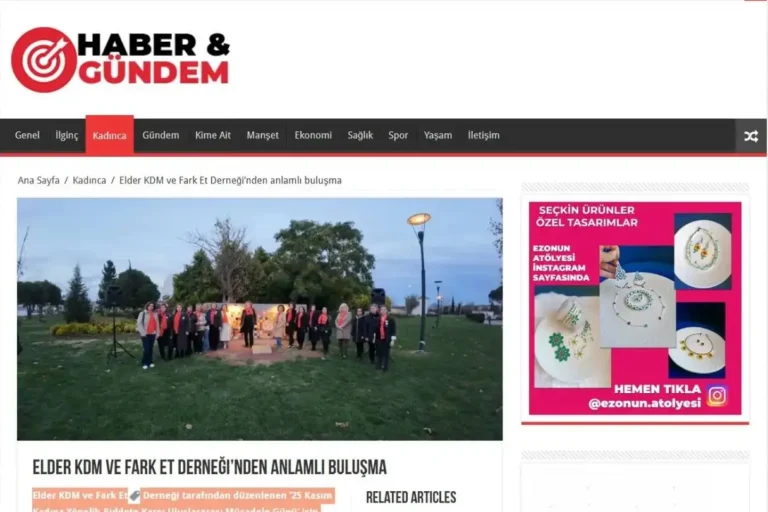 Elder KDM ve Fark Et Derneği’nden Anlamlı Buluşma