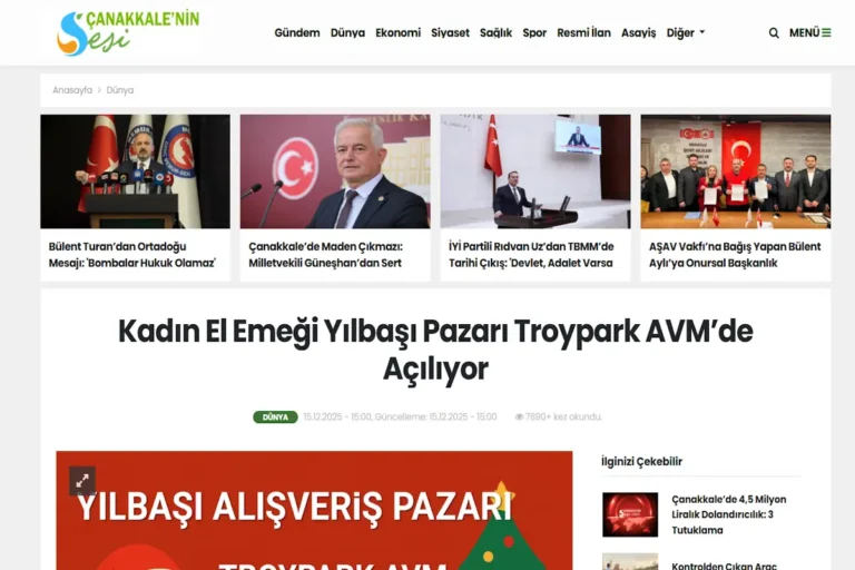 Kadın El Emeği Yılbaşı Pazarı Troypark AVM’de Açılıyor