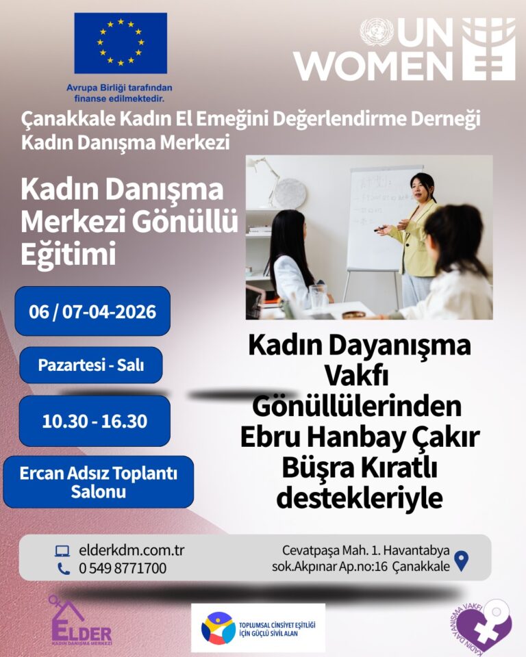 Kadın Danışma Merkezi Gönüllüleri bir eğitime daha başladı